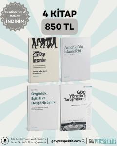 </br>● Sıra Dışı İnsanlar<br>● Amerika’da İslamofobi<br>● Özgürlük, Eşitlik ve Hoşgörüsüzlük<br>● Göç Yönetimi Tartışmaları -1<br>