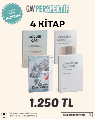 </br>● Göçler Çağı: Modern Dünyada Uluslararası Nüfus Hareketleri<br>● Küresel Diasporalar Giriş<br>● Vatandaşlığın Sınırları<br>● İslamcılığın Ardından<br>