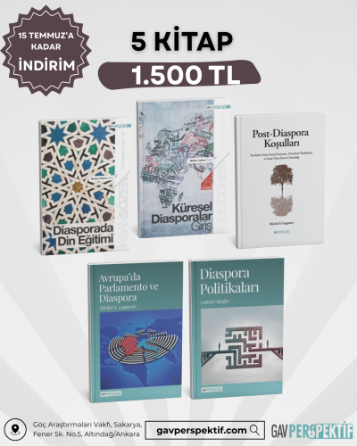 </br>● Diasporada Din Eğitimi<br>● Küresel Diasporalar Giriş<br>● Post-Diaspora Koşulları<br>● Avrupa'da Parlamento ve Diaspora<br>● Diaspora Politikaları<br>